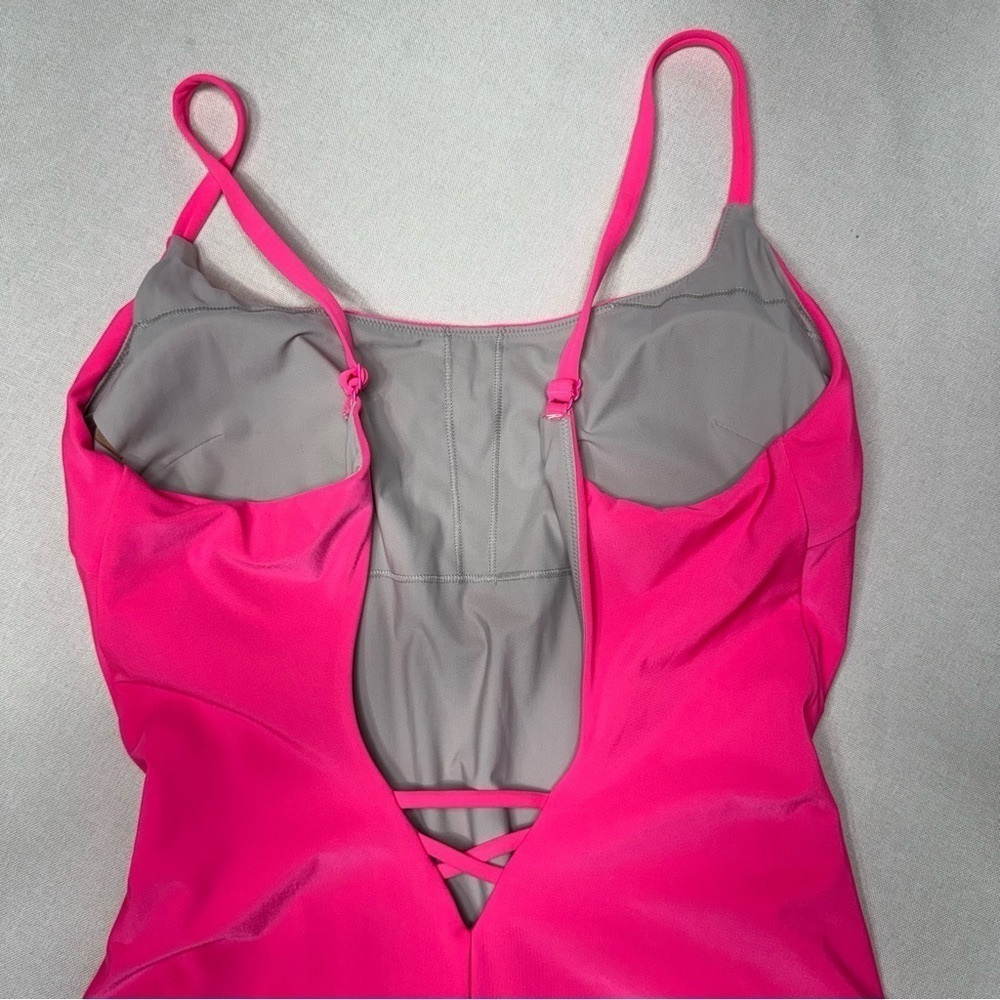 Lululemon Salt Laced One Piece Swimsuit Pink Highlight Size 12 Nwt - Picture 7 of 11